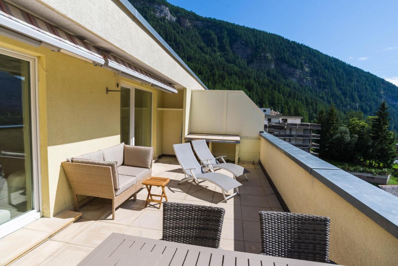 Ferienwohnung Haus Cristal - 1441M Leukerbad Exterior foto