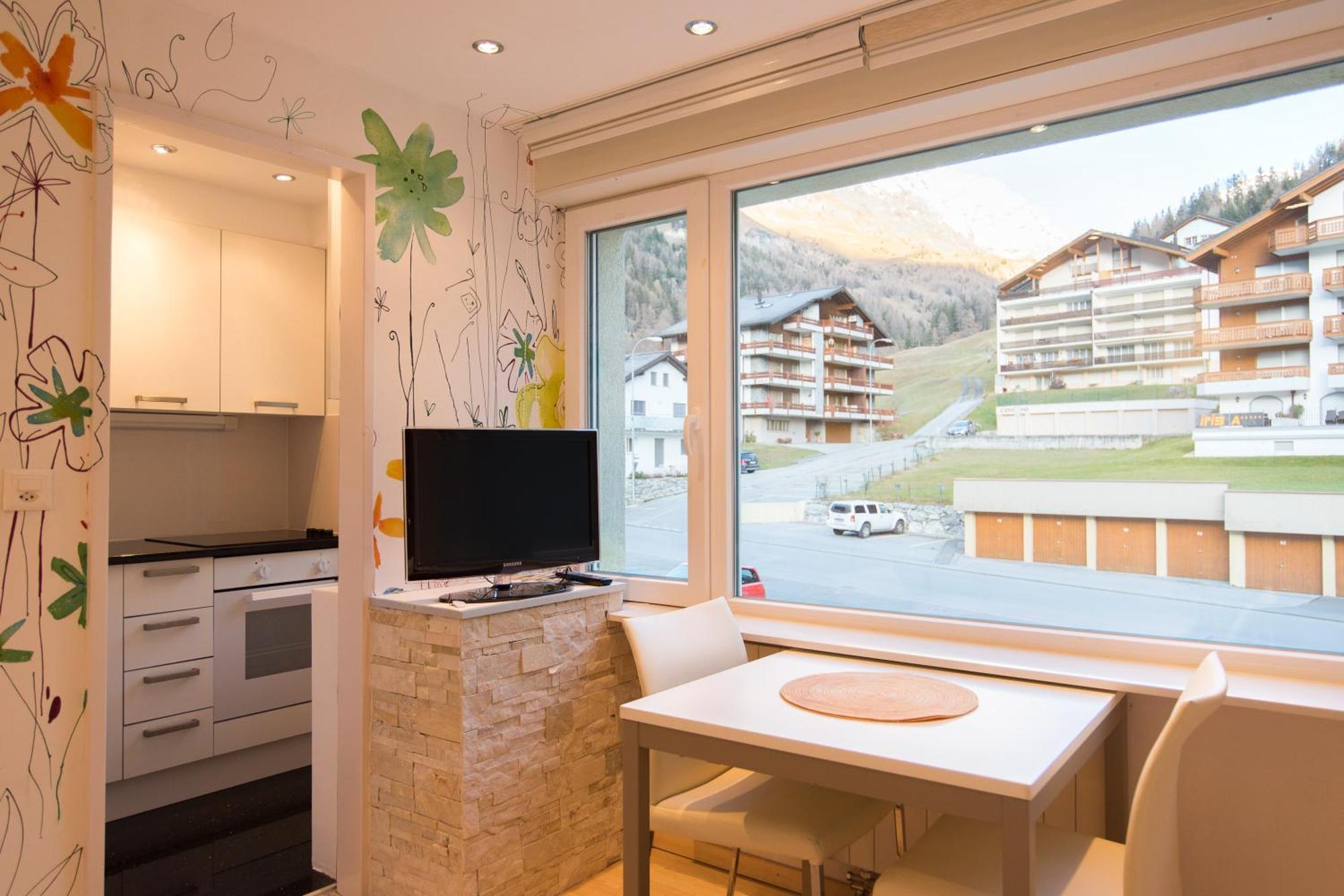 Ferienwohnung Haus Cristal - 1441M Leukerbad Exterior foto